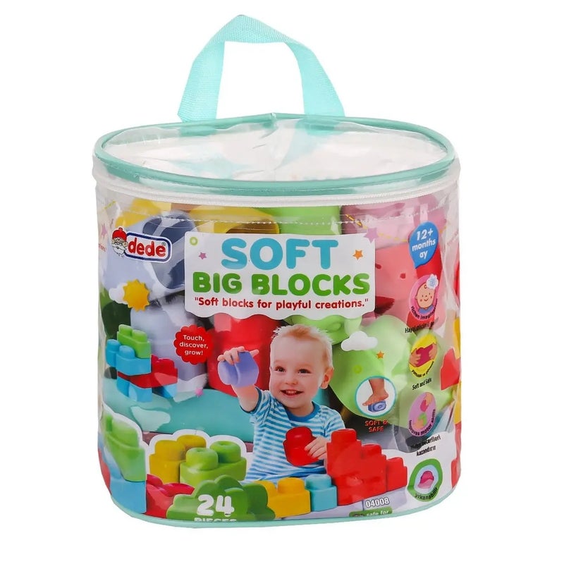 Dede - Soft Big Blocks for Playful Creation 24 Pieces - 04008 - Image 1